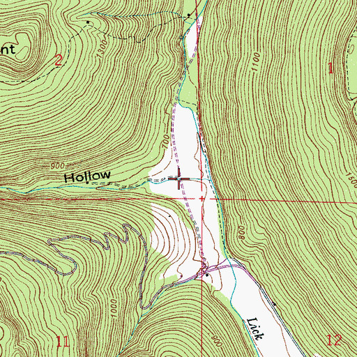 Topographic Map of Racepath Hollow, AL