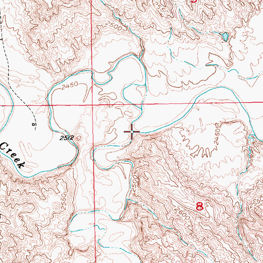 Topographic Map of Boydson Draw, SD