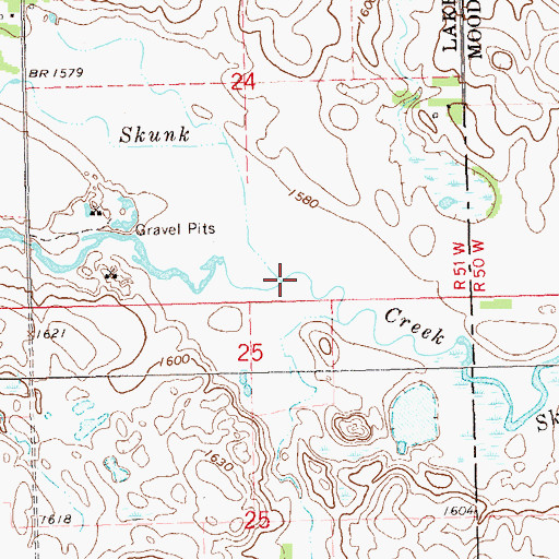 Topographic Map of Buffalo Creek, SD