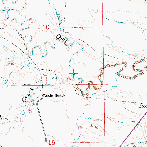 Topographic Map of Bull Creek, SD