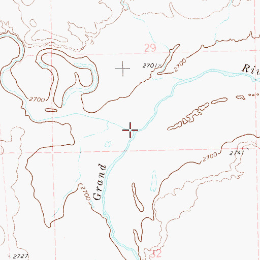 Topographic Map of Bull Creek, SD