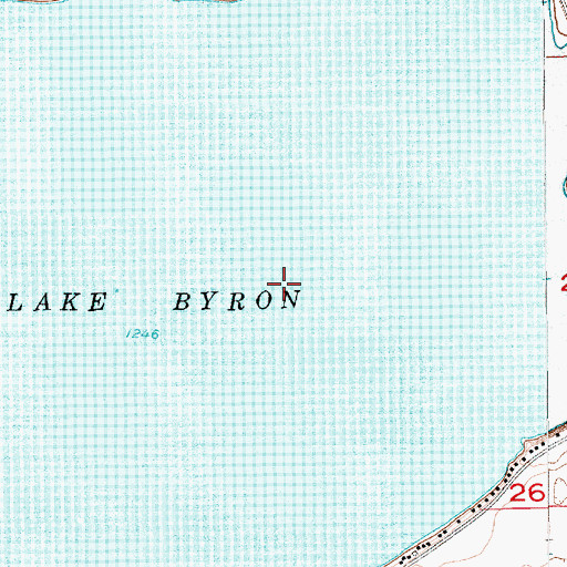 Topographic Map of Lake Byron, SD