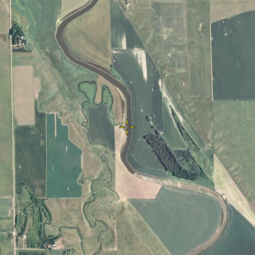 Aerial/Satellite Image of Cain Creek, SD