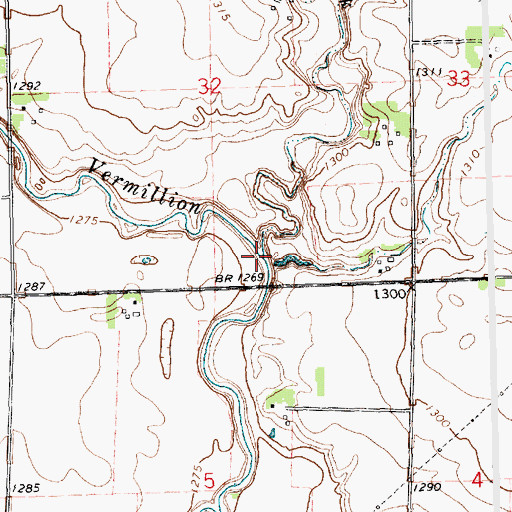 Topographic Map of Camp Creek, SD