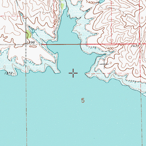 Topographic Map of Campbell Creek, SD