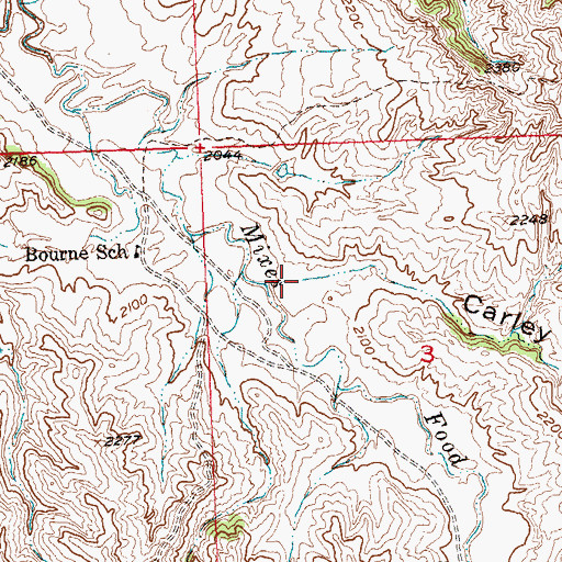 Topographic Map of Carley Draw, SD