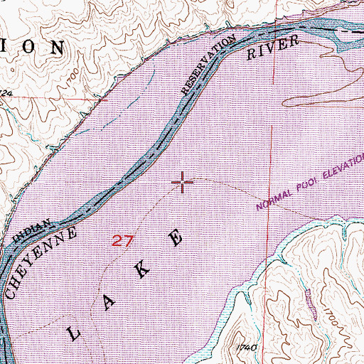 Topographic Map of Carr Ranch, SD