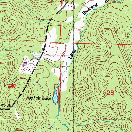 Topographic Map of Randolph Hollow, AL