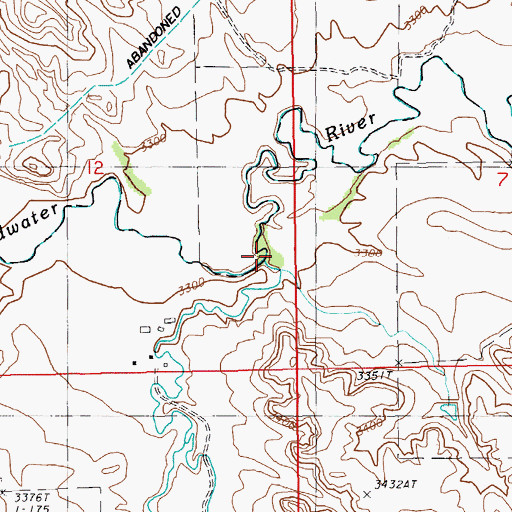 Topographic Map of Chicken Creek, SD