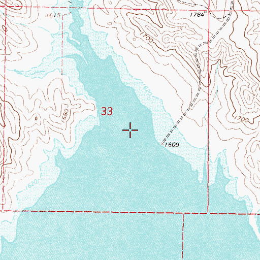 Topographic Map of Chicken Creek, SD