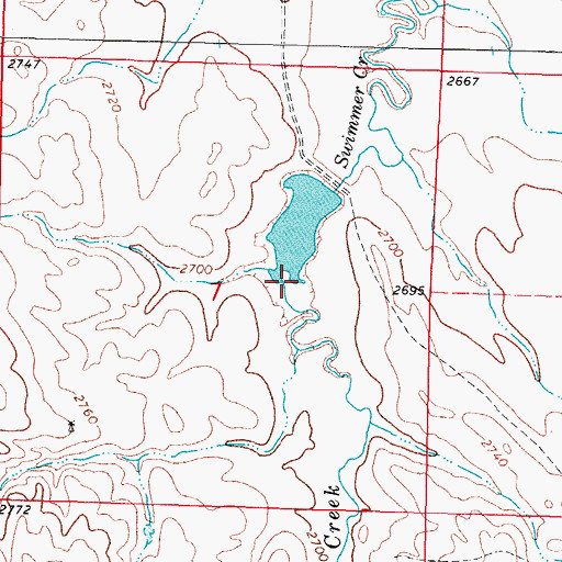 Topographic Map of Chunka Creek, SD