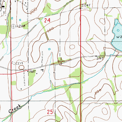 Topographic Map of Rasco Cemetery, AL