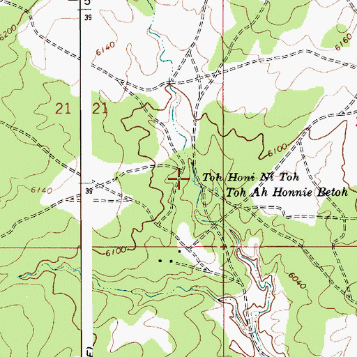 Topographic Map of Toh Honi Ni Toh, AZ