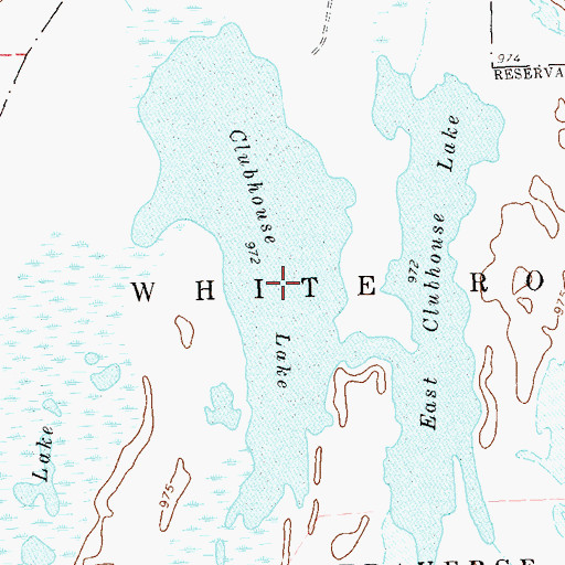 Topographic Map of Clubhouse Lake, SD
