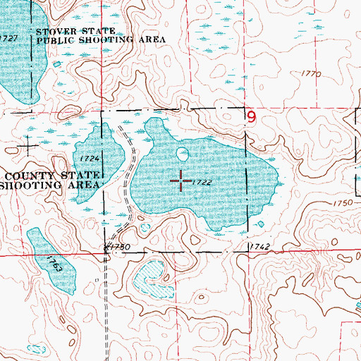 Topographic Map of Codington County State Public Shooting Area, SD