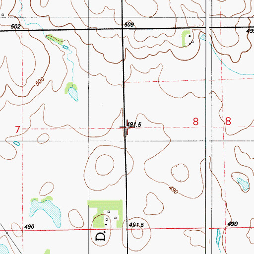 Topographic Map of Conley School, SD
