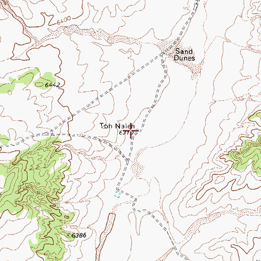 Topographic Map of Toh Nalen, AZ