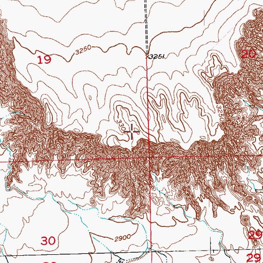 Topographic Map of Cuny Table, SD