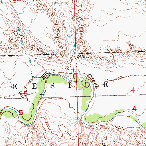 Topographic Map of Davis Draw, SD