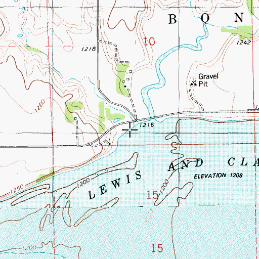 Topographic Map of Deadman Creek, SD