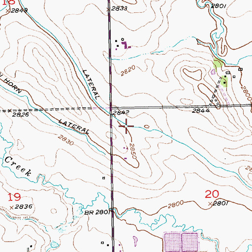 Topographic Map of Deadman Lateral, SD