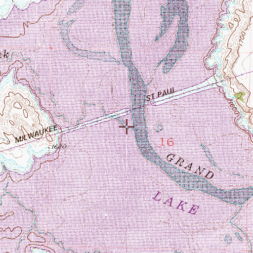 Topographic Map of Deep Bank Creek, SD