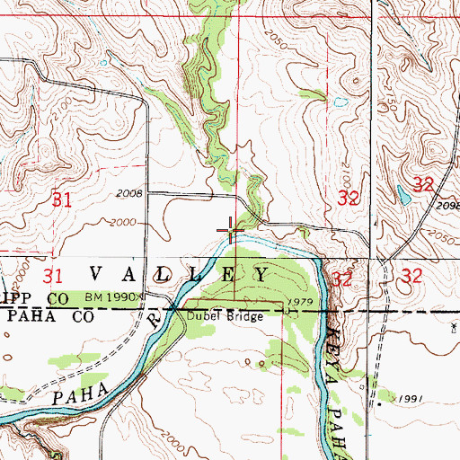 Topographic Map of Deer Creek, SD