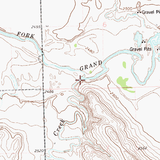 Topographic Map of Deer Creek, SD