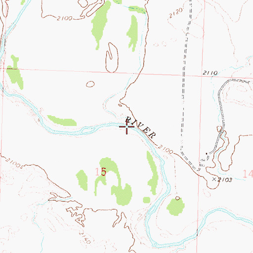 Topographic Map of Deer Creek, SD