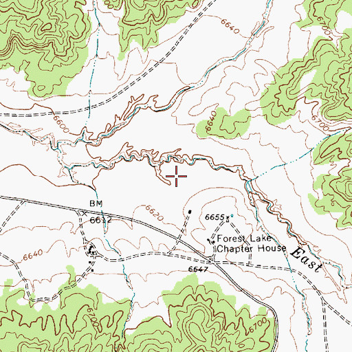 Topographic Map of Toh Ne Zhonnie Valley, AZ