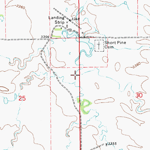 Topographic Map of Dodge Draw, SD