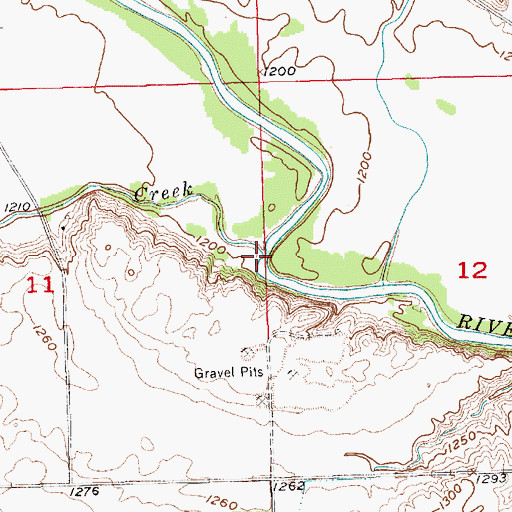 Topographic Map of Dry Creek, SD