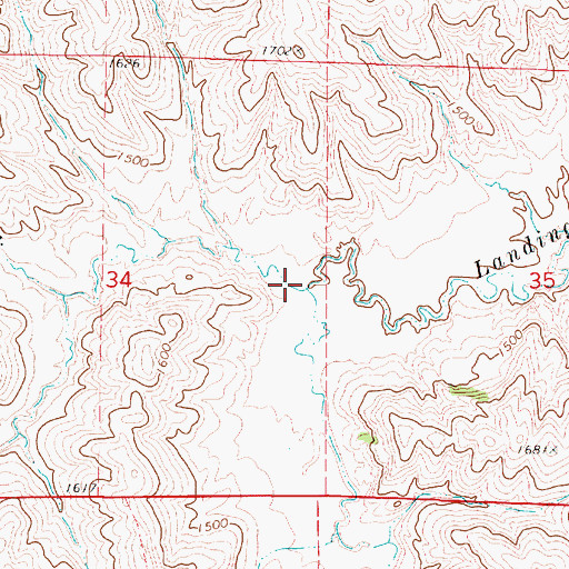 Topographic Map of Dry Creek, SD