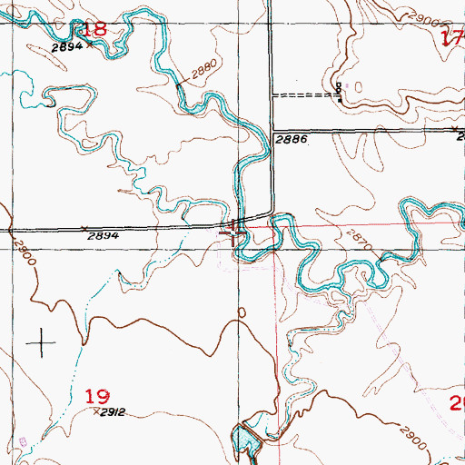 Topographic Map of Dry Creek, SD