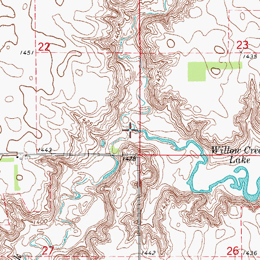 Topographic Map of Dry Run, SD