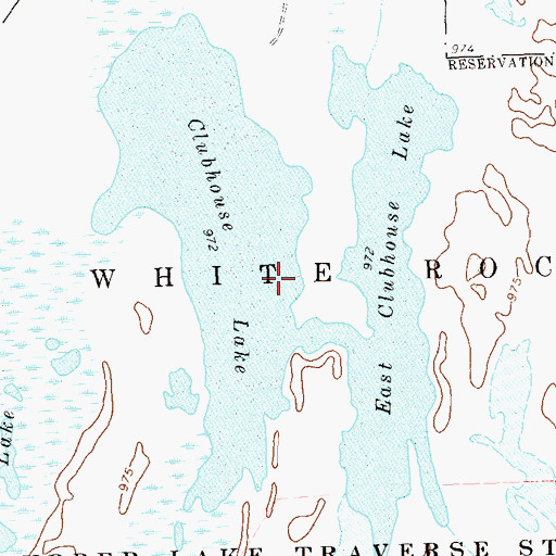 Topographic Map of East Clubhouse Lake, SD