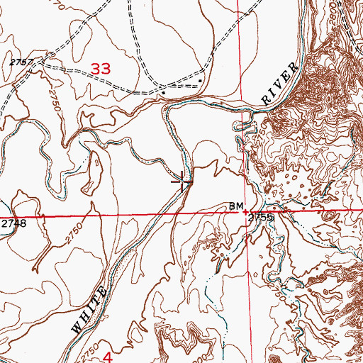 Topographic Map of East Horse Creek, SD