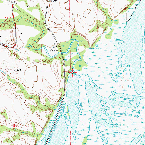 Topographic Map of Emanuel Creek, SD