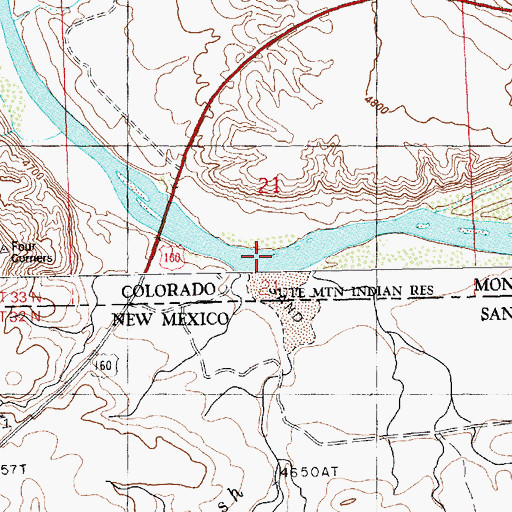 Topographic Map of Tohache Wash, AZ