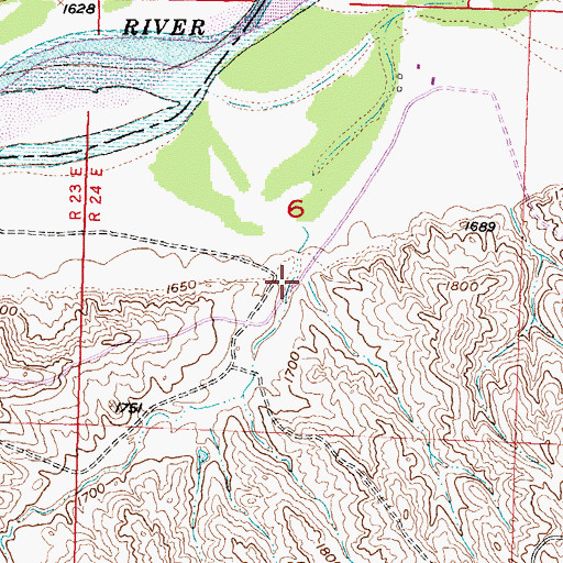 Topographic Map of Feeney Draw, SD