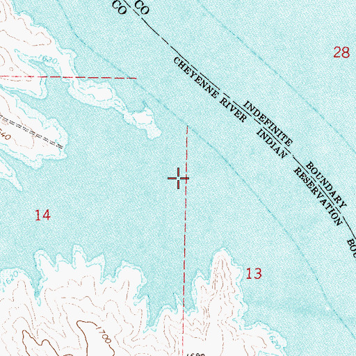 Topographic Map of Fielder Creek, SD