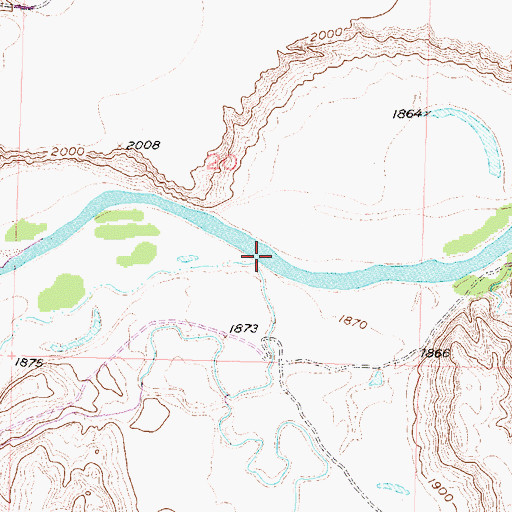 Topographic Map of Firesteel Creek, SD