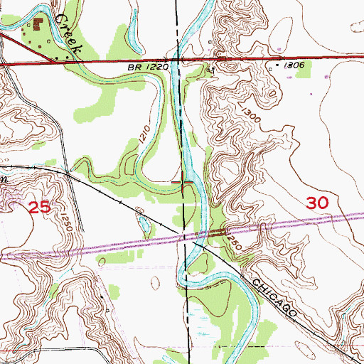 Topographic Map of Firesteel Creek, SD