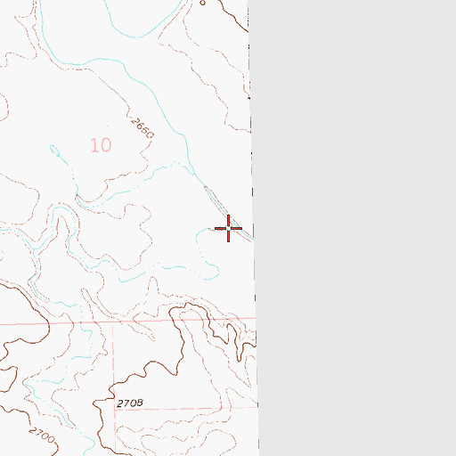 Topographic Map of Fish Draw, SD