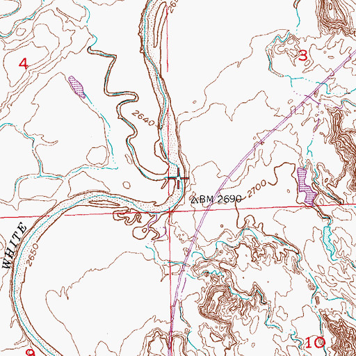 Topographic Map of Fog Creek, SD