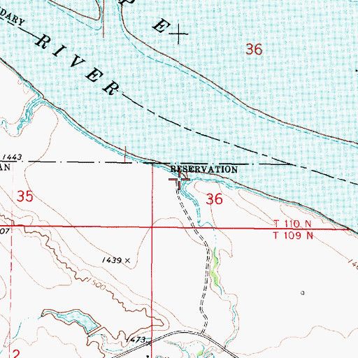 Topographic Map of Fort George Creek, SD