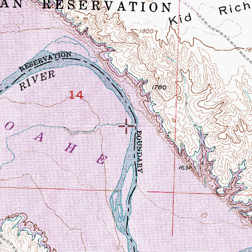 Topographic Map of Foster Creek, SD