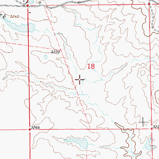 Topographic Map of Frog Creek, SD