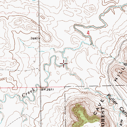 Topographic Map of Fuller Canyon, SD