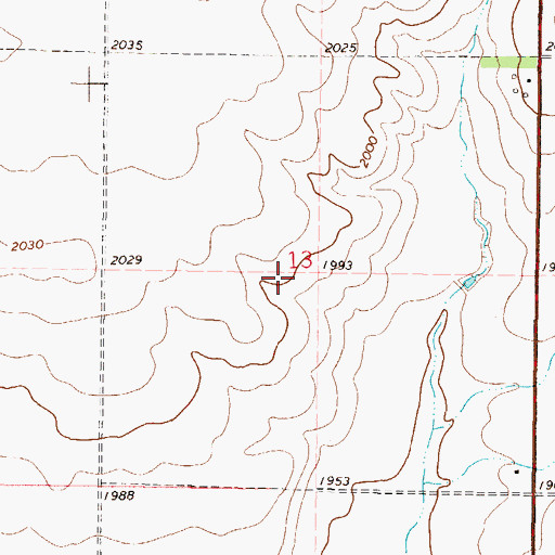 Topographic Map of Sanner School, SD